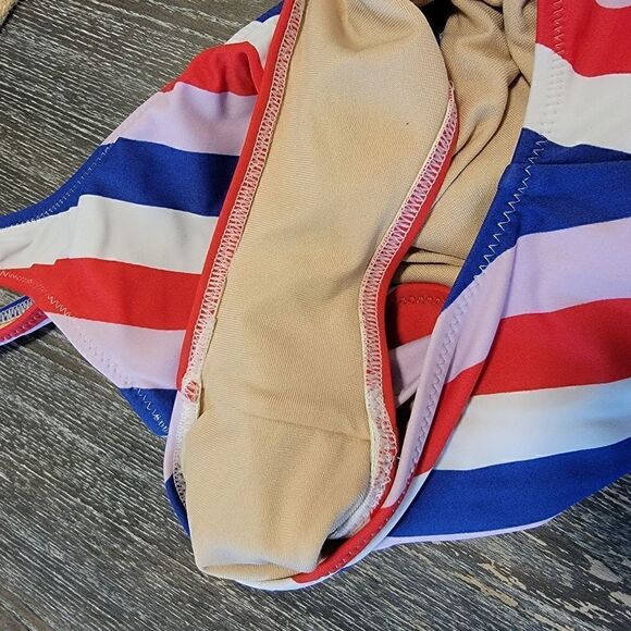 Old Navy one piece scoopneck swimsuit striped size XS - Picture 7 of 7